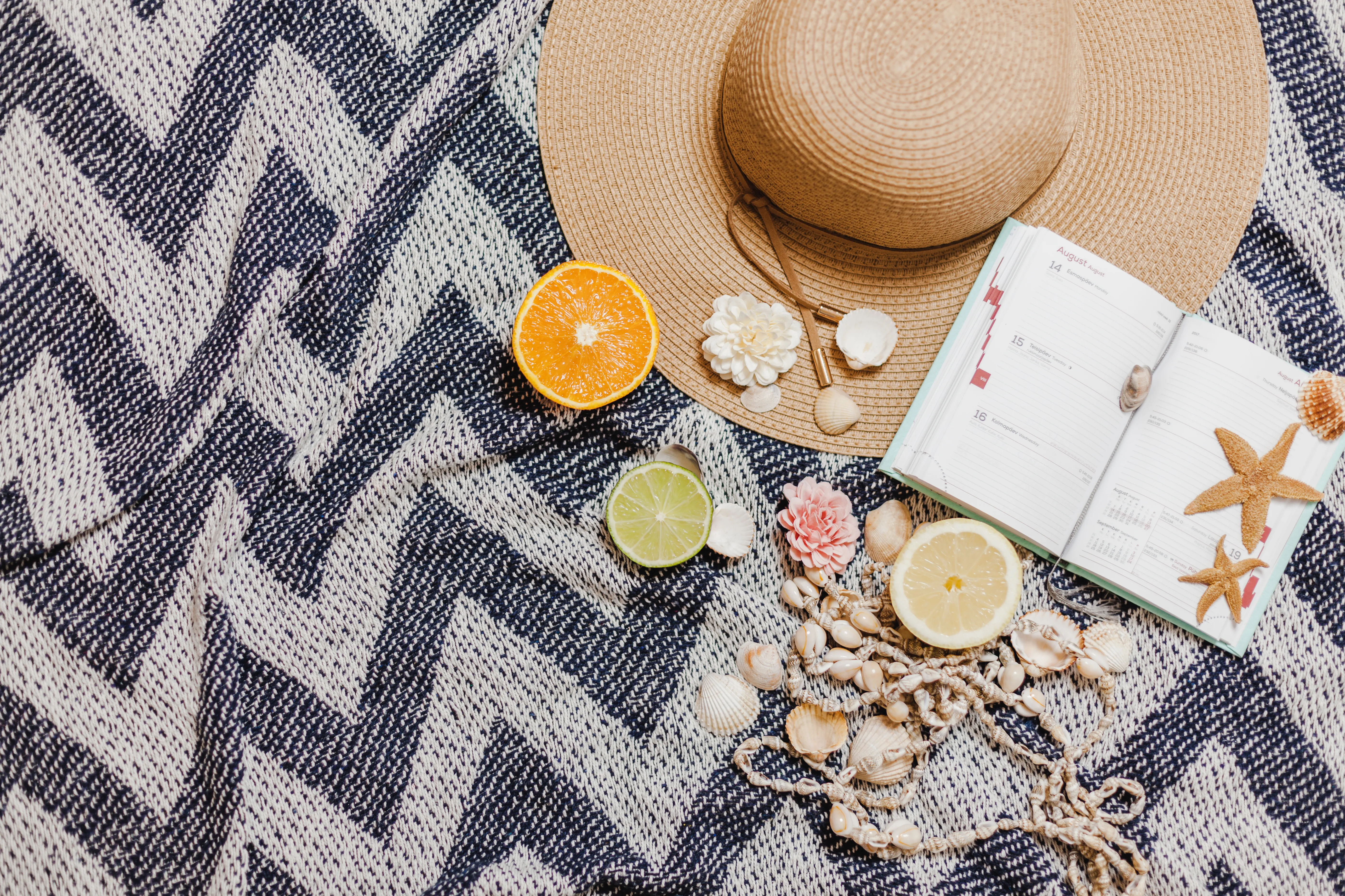 serviettes de plage visuel sur fond d'ambiance plage